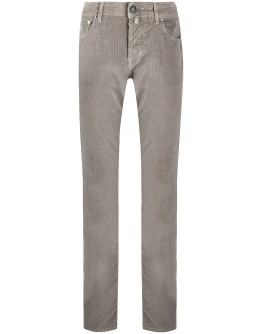 corduroy straight leg trousers