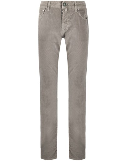 corduroy straight leg trousers