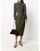 tailored wool pencil skirt