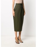 tailored wool pencil skirt