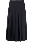 pleated mid-length skirt
