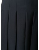 pleated mid-length skirt