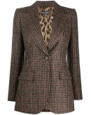 houndstooth fitted blazer