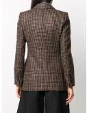 houndstooth fitted blazer