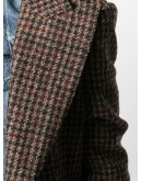 houndstooth fitted blazer