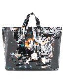 abstract-print tote bag