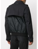 panelled hybrid bomber jacket 