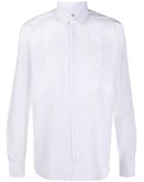 pleated bib shirt