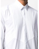 pleated bib shirt