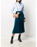 logo-plaque leather shoulder bag