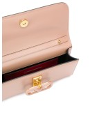logo-plaque leather shoulder bag