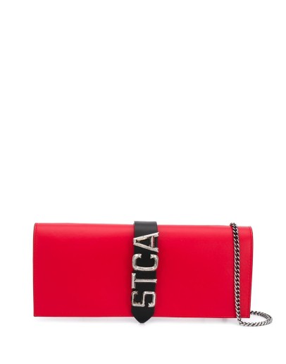 logo clutch bag
