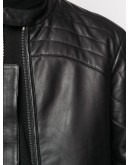 logo-hem biker jacket
