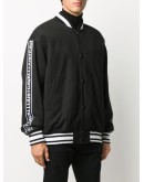 logo-tape bomber jacket