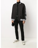 logo-tape bomber jacket