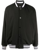logo-tape bomber jacket