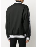 logo-tape bomber jacket
