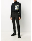 graphic-patch long sleeved shirt