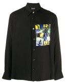 graphic-patch long sleeved shirt