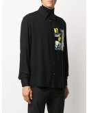 graphic-patch long sleeved shirt