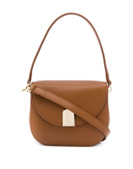 Sleek leather shoulder bag