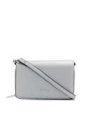 logo leather shoulder bag