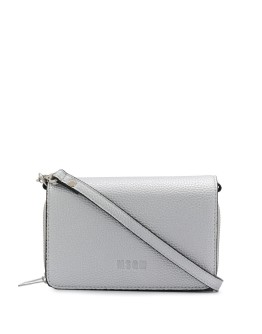 logo leather shoulder bag
