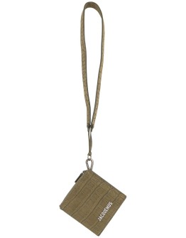 crocodile effect pouch necklace