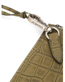 crocodile effect pouch necklace