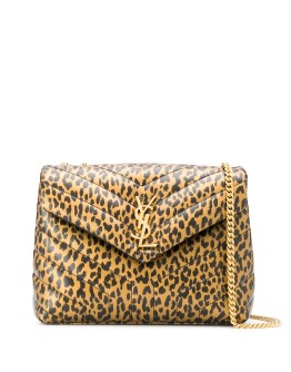 leopard print shoulder bag