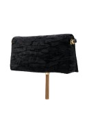crushed velvet folder bag