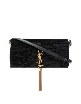 crushed velvet folder bag