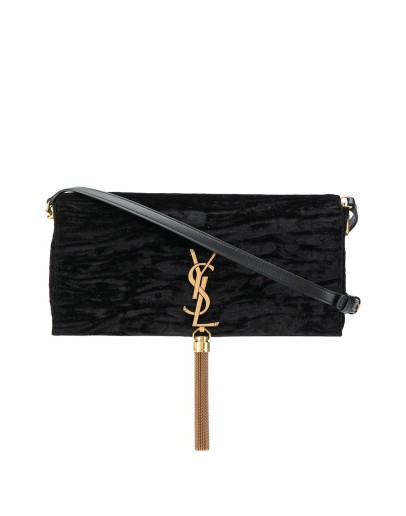 crushed velvet folder bag