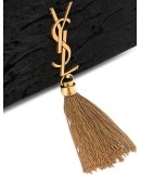 crushed velvet folder bag