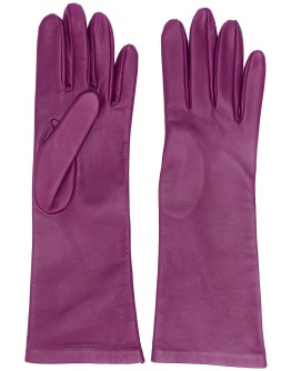logo-debossed 5-finger gloves