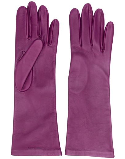logo-debossed 5-finger gloves