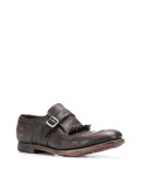 fringed detail monk shoes