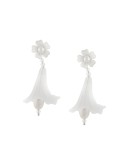 large lily earrings