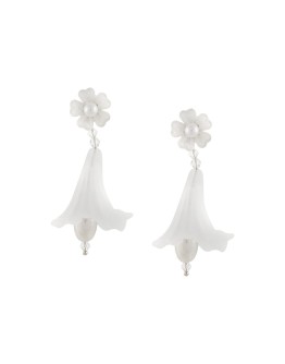 large lily earrings