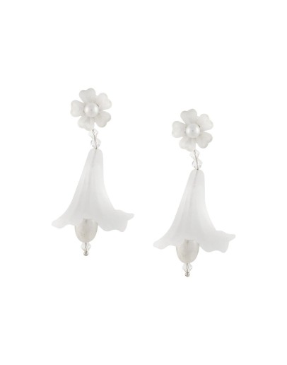 large lily earrings