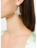 large lily earrings