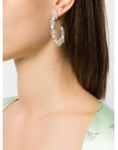 beaded hoop earring