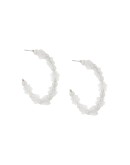 beaded hoop earring