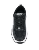monochrome leather low-top sneakers