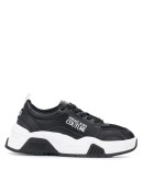 monochrome leather low-top sneakers