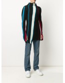 mock neck ribbed sweater