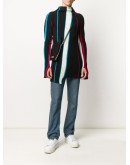 mock neck ribbed sweater