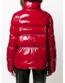funnel-neck quilted coat 