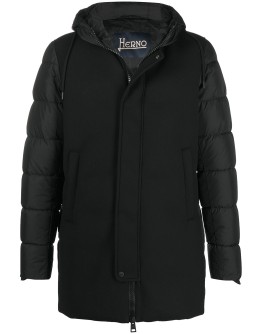 padded hooded coat