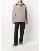 zipped loose-fit sweatshirt